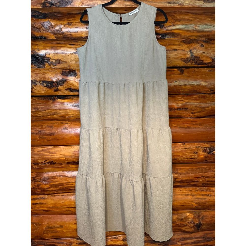 Solution Sleeveless Maxi‎ Dress Size Large
